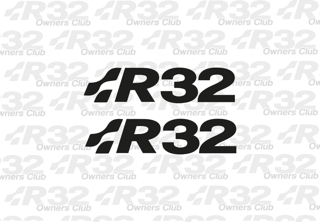 R32 80MM STICKER - 2 PACK