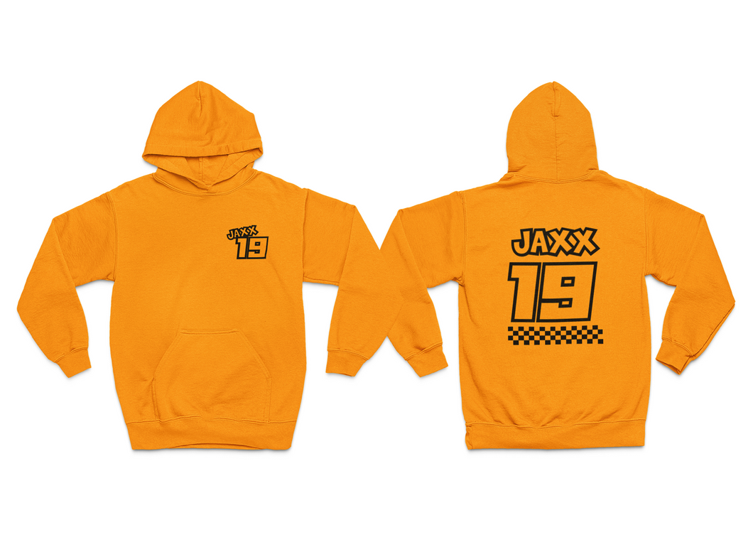 CUSTOM KIDS MOTOCROSS STYLE HOODY - SMALL FRONT LOGO