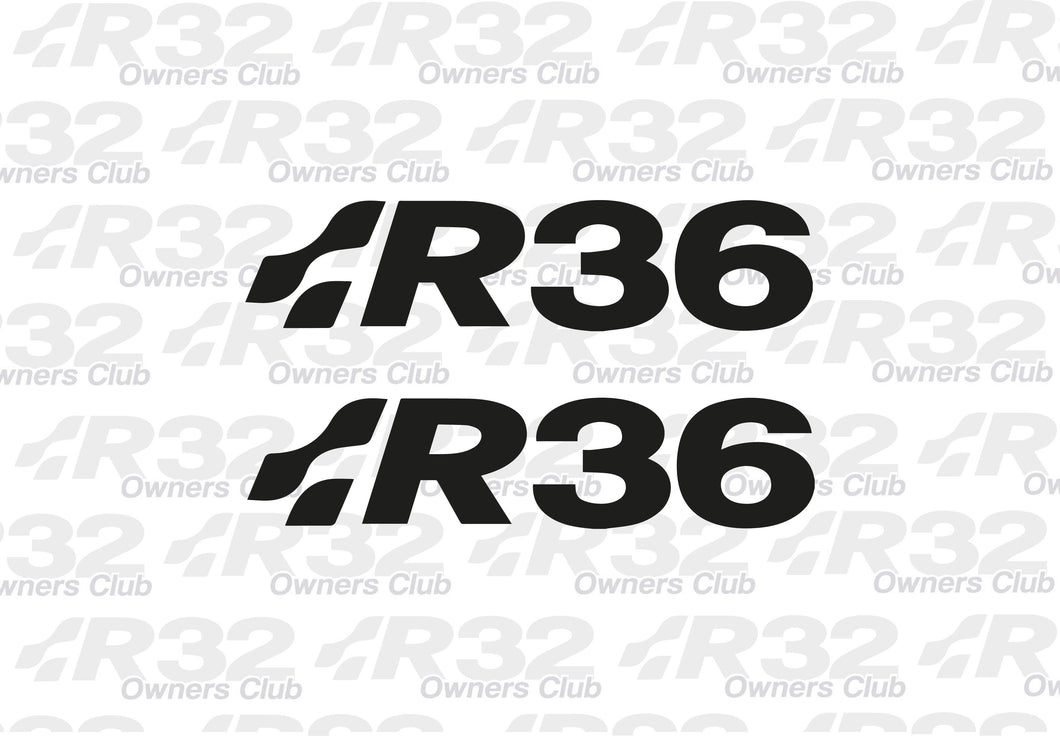R36 80MM STICKER - 2 PACK