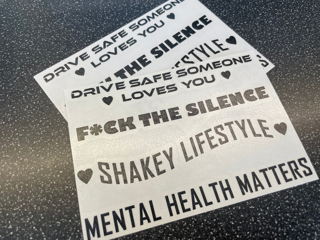 SHAKEY MIRROR DECAL SET