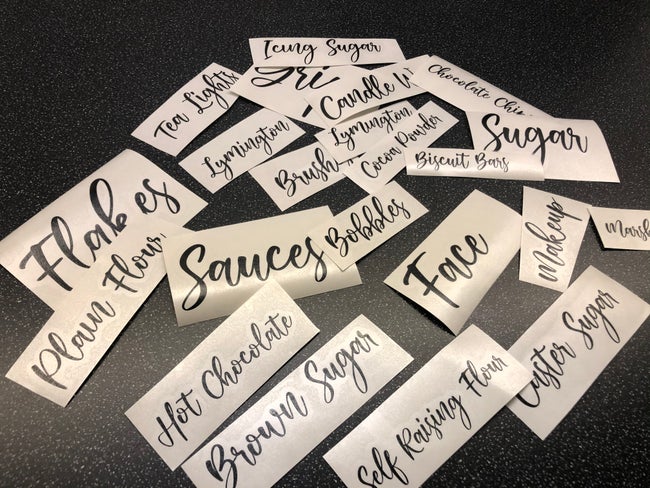 VINYL STICKERS - HOME LABELS