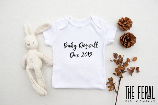 PERSONALISED SURNAME BABY VEST