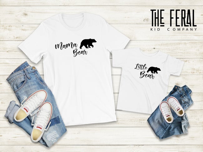 MINI & ME MAMA BABY BEAR TSHIRT SET