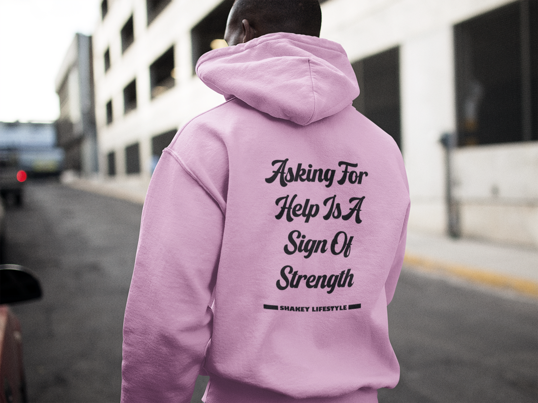 SHAKEY LIFESTYLE ASKING FOR HELP HOOD BABY PINK
