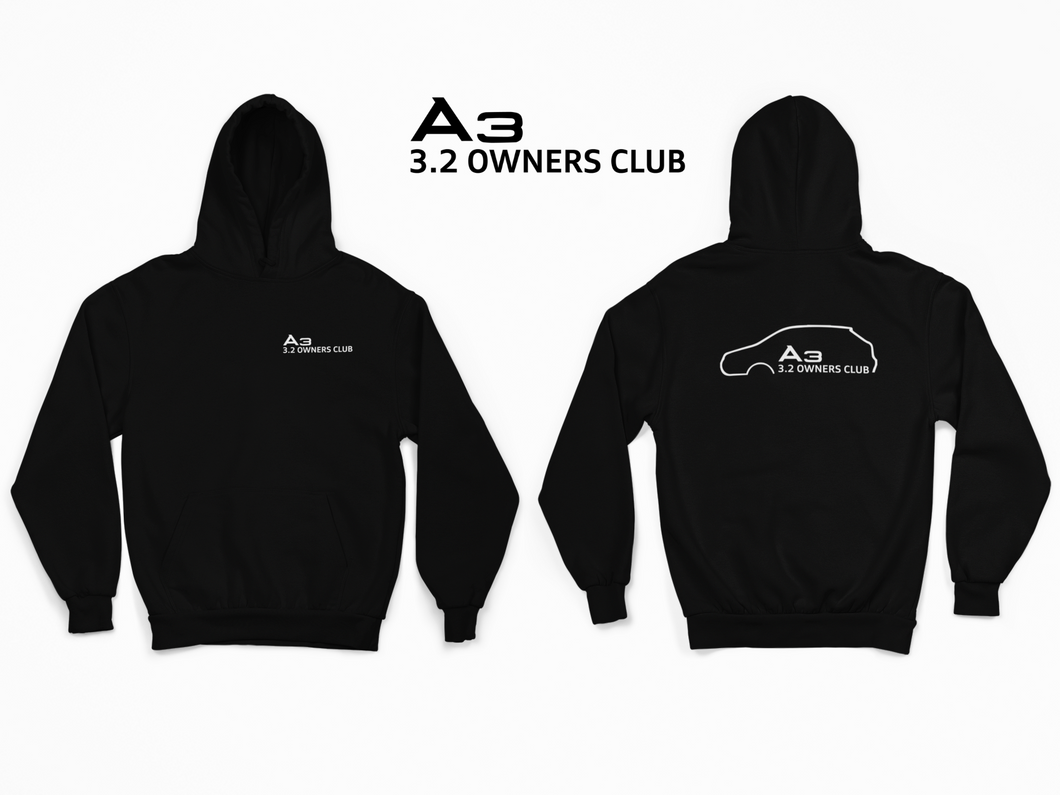 A3 3.2 OWNERS CLUB HATCHBACK STRAIGHT HOODY