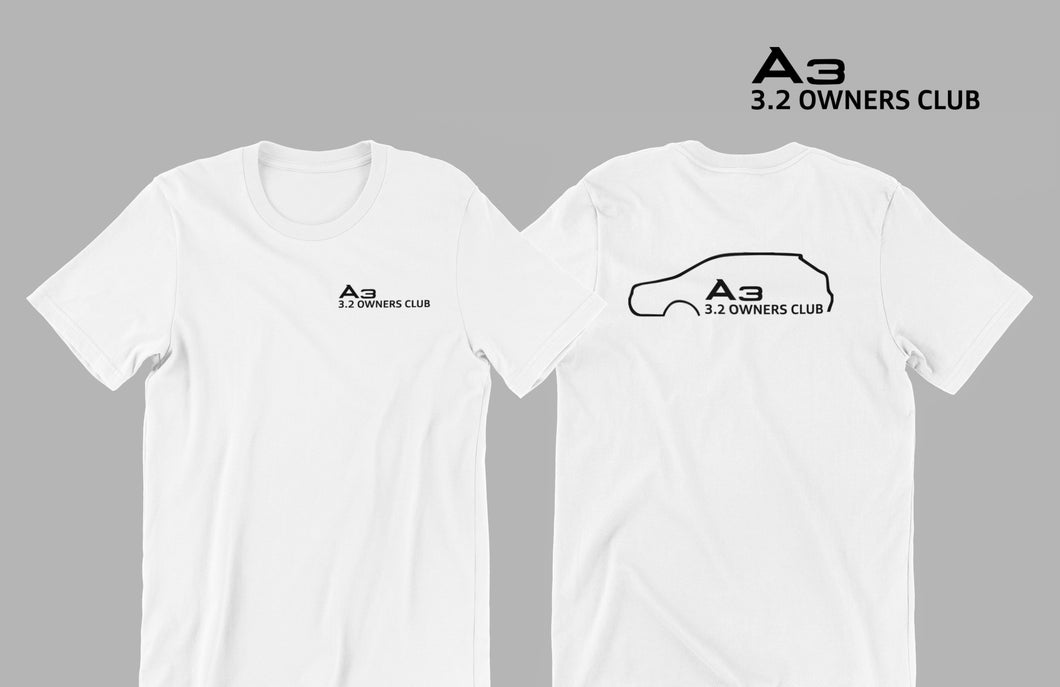 A3 3.2 OWNERS CLUB HATCHBACK TEE