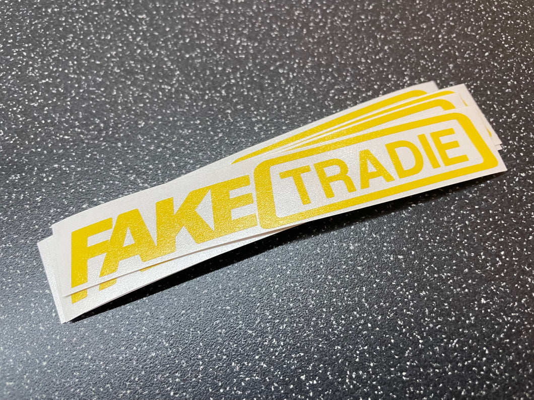 FAKE TRADIE STICKER