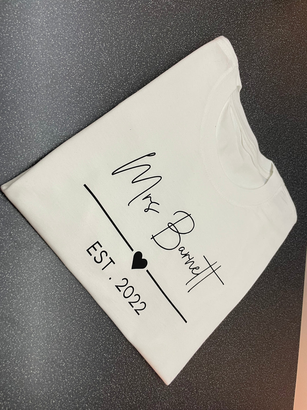 MRS WEDDING EST TEE